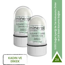 Mineroll Doğal Kristal Tuz Vegan Deodorant 70 G x 2