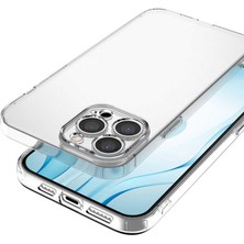 Fibaks Apple iPhone 13 Pro Max Kılıf Kamera Korumalı Süper Silikon Şeffaf