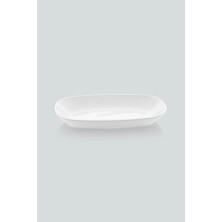 Güral Porselen 19 cm Kayık Tabak Dekorsuz - 6 Adet