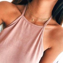 X-lady Accessories Top Zincir Kalp Kolye