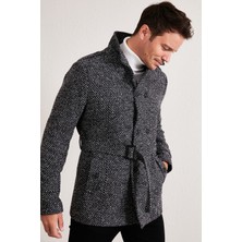 Buratti Slim Fit Cepli Pamuklu Kaşe Kaban Erkek Kaban 5841015