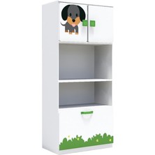 Woody Life 2 Kapaklı 2 Çekmeceli Çocuk Odası Anaokulu Kreş Dolap  Ilkbahar Temalı