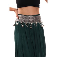 Labalaba Kadın Antik Gümüş Kaplama Tasarım Çanlı Etnik Kemer