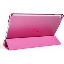 Fuchsia Apple iPad 10.2" Inç 9.nesil 2021 Fuchsia Smart Cover Standlı 1-1 Kılıf Flip Smart Akıllı Tablet Kılıfı