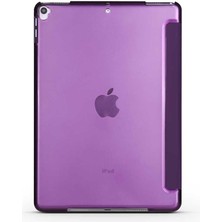 Fuchsia Apple iPad 10.2" Inç 9.nesil 2021 Fuchsia Smart Cover Standlı 1-1 Kılıf Flip Smart Akıllı Tablet Kılıfı