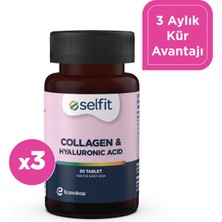 Selfit Collagen & Hyaluronic Acid Tablet 30 Tablet x 3 Adet