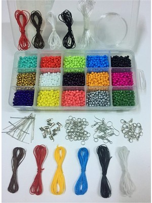 Yağmur Gökçe Takı Yapım Başlangıç Kum Boncuk Set 33 Çeşit