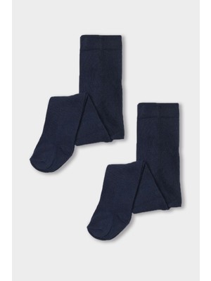 Mem Socks 2'li Desensiz Pamuklu Çocuk Külotlu Çorap