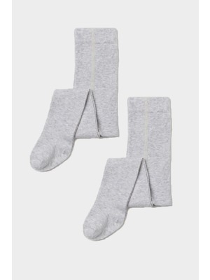 Mem Socks 2'li Desensiz Pamuklu Çocuk Külotlu Çorap