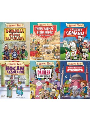 Eğlenceli Bilgi Tarih 6 Kitap Set / Osmanlı Süper Beyinleri - Tarih Yazmak Bizim Işimiz - 10 Numara Osmanlı - Hocam Sağolsun - Dahiler ve Çılgın Yöntemleri - Fethin Sembolü Ayasofya