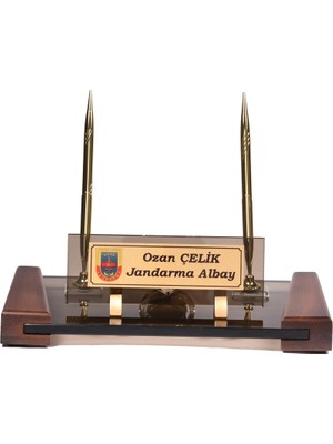 CLK Sublimasyon Bronz Kristal Asker Için Özel Tasarım Masa Isimlik
