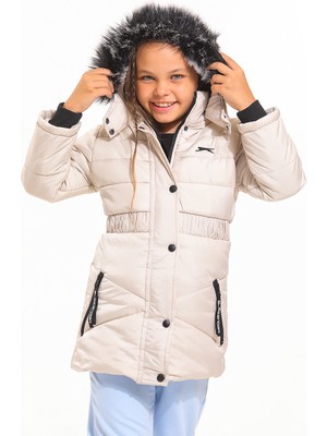 Slazenger CANDY Kız Çocuk Mont & Kaban Bej