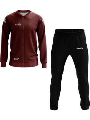 Diadora Nacce 21 - Erkek Bordo Eşofman Takımı - NACCE21