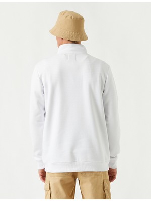 Koton Yarım Fermuarlı Basic Sweatshirt