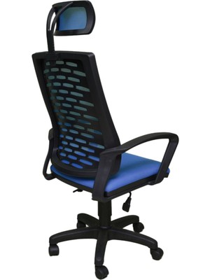 Obc Ofis Büro Concept Nadya Çalışma Koltuğu Makam Koltuğu Ögrenci Çalışma Sandalyesi Mavi
