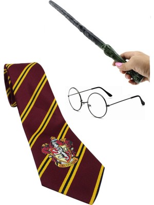 Herkese Kostüm Harry Potter Gryffindor Asa Gözlük Kravat Seti
