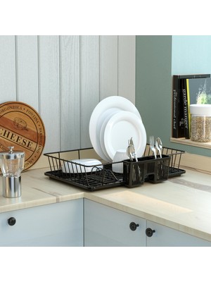 Tekno-tel TEK KATLI BULAŞIKLIK MAT SİYAH KB003