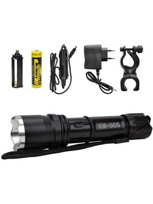 Bintech KM-905 Zoomlu Şok El Feneri Cree LED