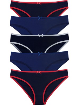 Sensu Kadın Bikini Şeritli 5 Li Külot Paket Set  - KTS1150