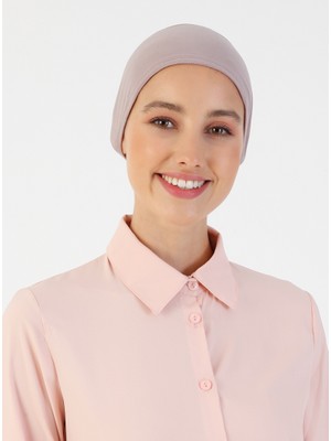 Ecardin Nefes Alan Kumaş Bandana Bone - Duman Gülü - Ecardin