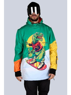 Snowsea SS5606 Çılgın Dinozor Unisex Snowboard ve Kayak Montu