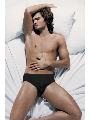 Çift Kaplan Erkek Süprem Siyah Slip 0741 6'lı Paket