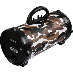 MD-BT30 Kahverengi Kamuflaj Desenli Bluetooth AUX+USB+SD Kartlı Speaker