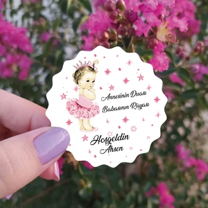 Yaşam Baskı Ahşap Magnet Kişiye Özel Bebek - Çocuk 25'li