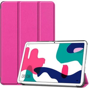 Case 4U Huawei Mate Pad 10.4 Kılıf Smart Cover Katlanabilir Standlı Tablet Akıllı Kapak Pembe