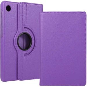 Case 4U Huawei Mate Pad T8 Kılıf Uyku Modlu 360 Derece Dönebilen Standlı Tablet Kılıfı Mor