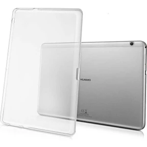 Case 4U Huawei T5 10 İnç Kılıf Süper Silikon Tablet Kılıfı Şeffaf