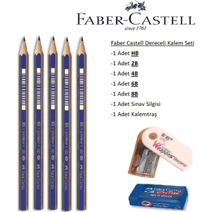 Resim Kalemi Faber Dereceli Kalem Seti Karakalem Seti Hb-2b-4b-6b-8b 5'li Set