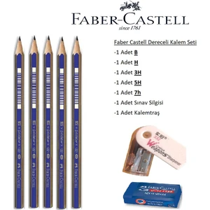 Resim Kalemi Faber Dereceli Kalem Seti Karakalem Seti B H 3h 5h 7h 5'li Set