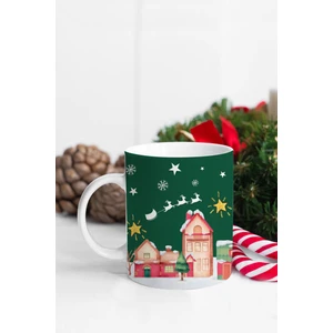 Yılbaşı Geyik Rudolf Tasarım Kupa Bardak