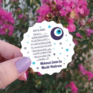 Yaşam Baskı Ahşap Sünnet - Mevlid Magnet (25'li)