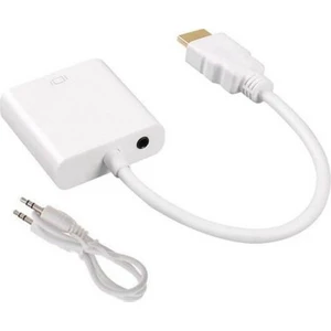 Kablo HDMI To VGA Concord C-554 HDMI To VGA Aux Cable Ses Girişli