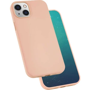 Case 4U Apple iPhone 13 Mini Kılıf Ultra Esnek Pürüzsüz Yüzey Silk Silikon Kapak Rose Gold