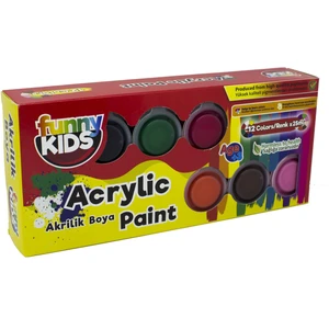 Funny Kids Akrilik Boya 12 Renk x 25 ml Set