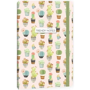 Keskin Color Trendy Notes 13X21 Sert Kapak Defter 80 Yaprak Çizgili Cactus Love Pembe