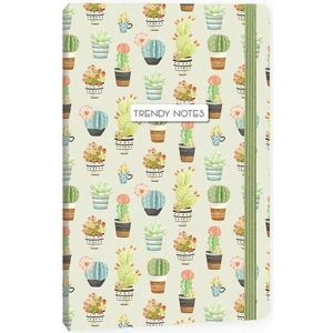 Keskin Color Trendy Notes 13X21 Sert Kapak Defter 80 Yaprak Çizgili Cactus Love Yeşil
