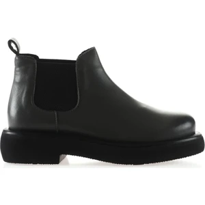 Bueno Shoes Gri Deri Kadın Düz Bot