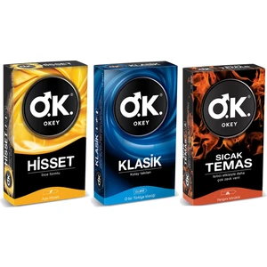 Prezervatif 3'lü Paket Hisset - Klasik - Sıcak Temas
