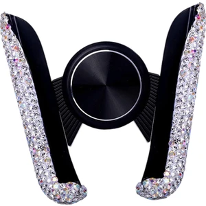 Araba Telefonu Tutucu Bling Araba Hava Havalandırma Dağı Tutucu Standı Braketi Iç Beyaz (Yurt Dışından)