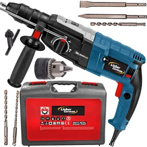 Lieber German Çantalı Kırıcı Delici 4100W 6,1joule  Ghd 26MM Kırıcı 5 Parça Sds Uç Seti Hediyeli