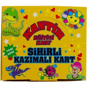 Sihirli Kazımalı Kart 60 Adet'li