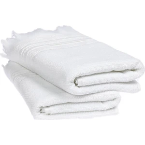 Betty 2'li Havlu Beyaz 50 x 90 Saçaklı