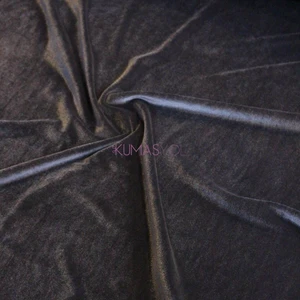 Siyah Ipek Kadife Kumaş