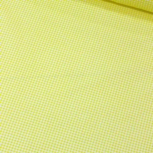Sarı Minik Pötikare Poplin Kumaş