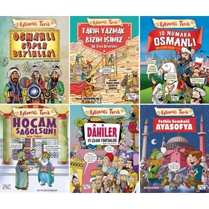 Eğlenceli Bilgi Tarih 6 Kitap Set / Osmanlı Süper Beyinleri - Tarih Yazmak Bizim Işimiz - 10 Numara Osmanlı - Hocam Sağolsun - Dahiler ve Çılgın Yöntemleri - Fethin Sembolü Ayasofya