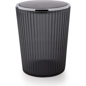 Nely Şeffaf Siyah Çöp Kovası